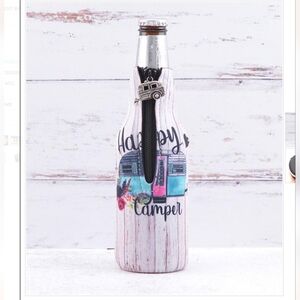 Tipi Happy Camper Print Bottle Sleeve (Makes a great gift)